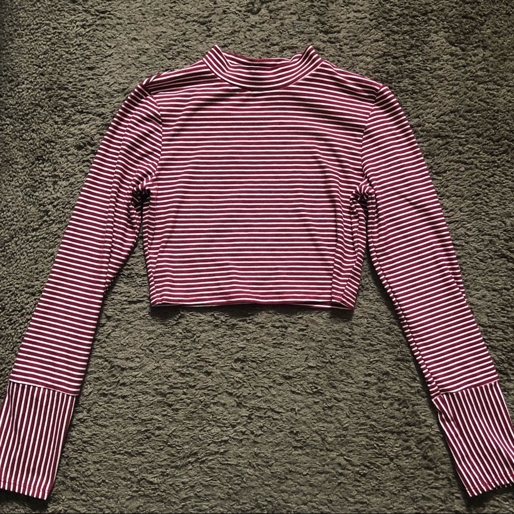Long sleeve crop top